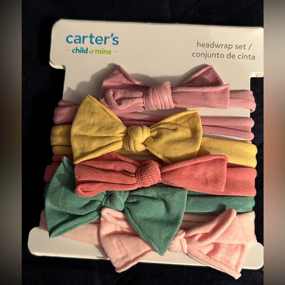 Baby Girl Bundle Jimonda Baby & Romperin Box One-Piece & Carter's Headwrap Set - Picture 8 of 9